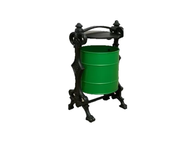 سطل زباله پارکی چدنی مدل SP-1007